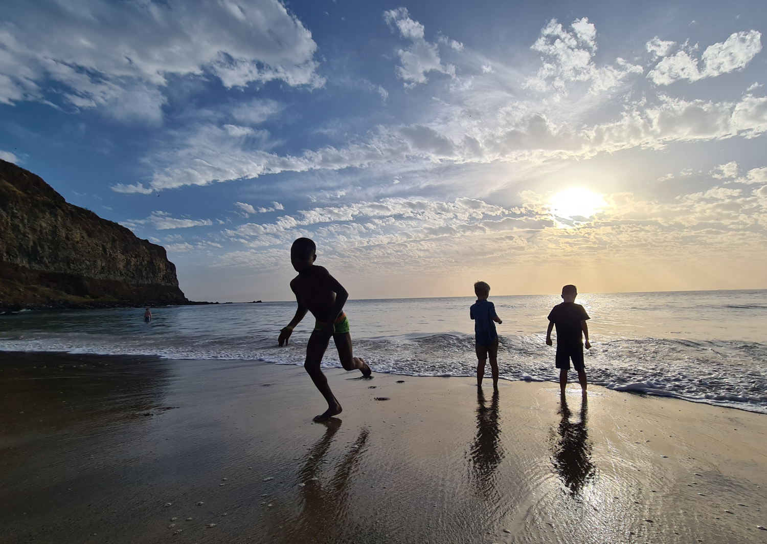 Zonsondergang Strand